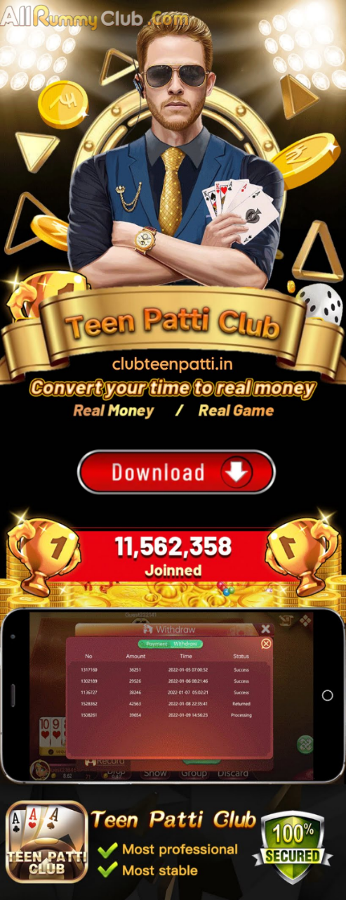 Teen Patti Club App All Rummy App